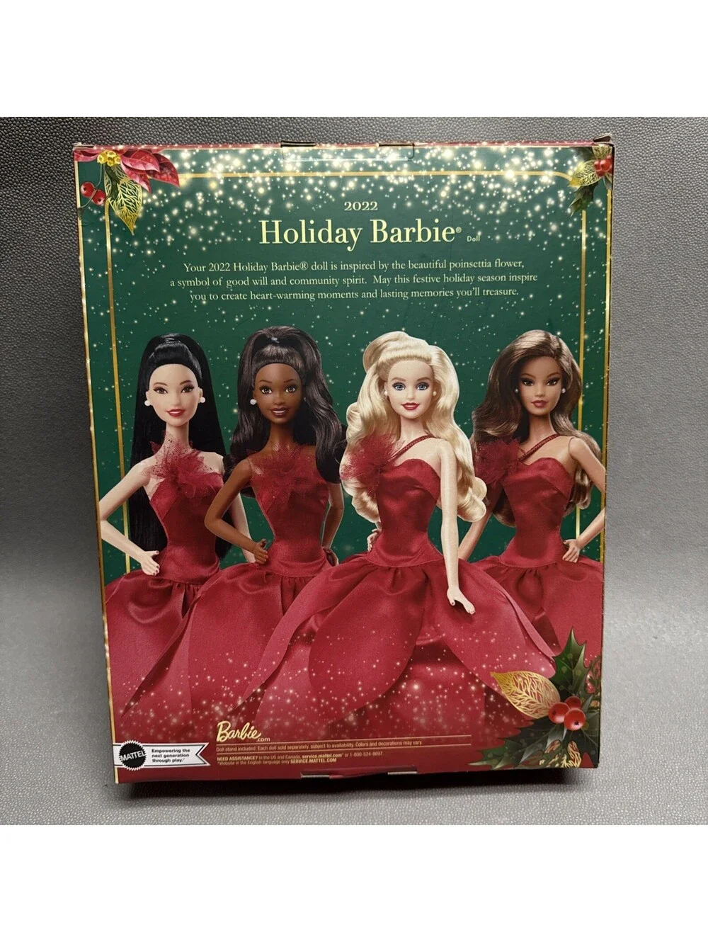 Mattel 2022 Holiday Barbie Doll Collector Edition Blonde 12 in Christmas